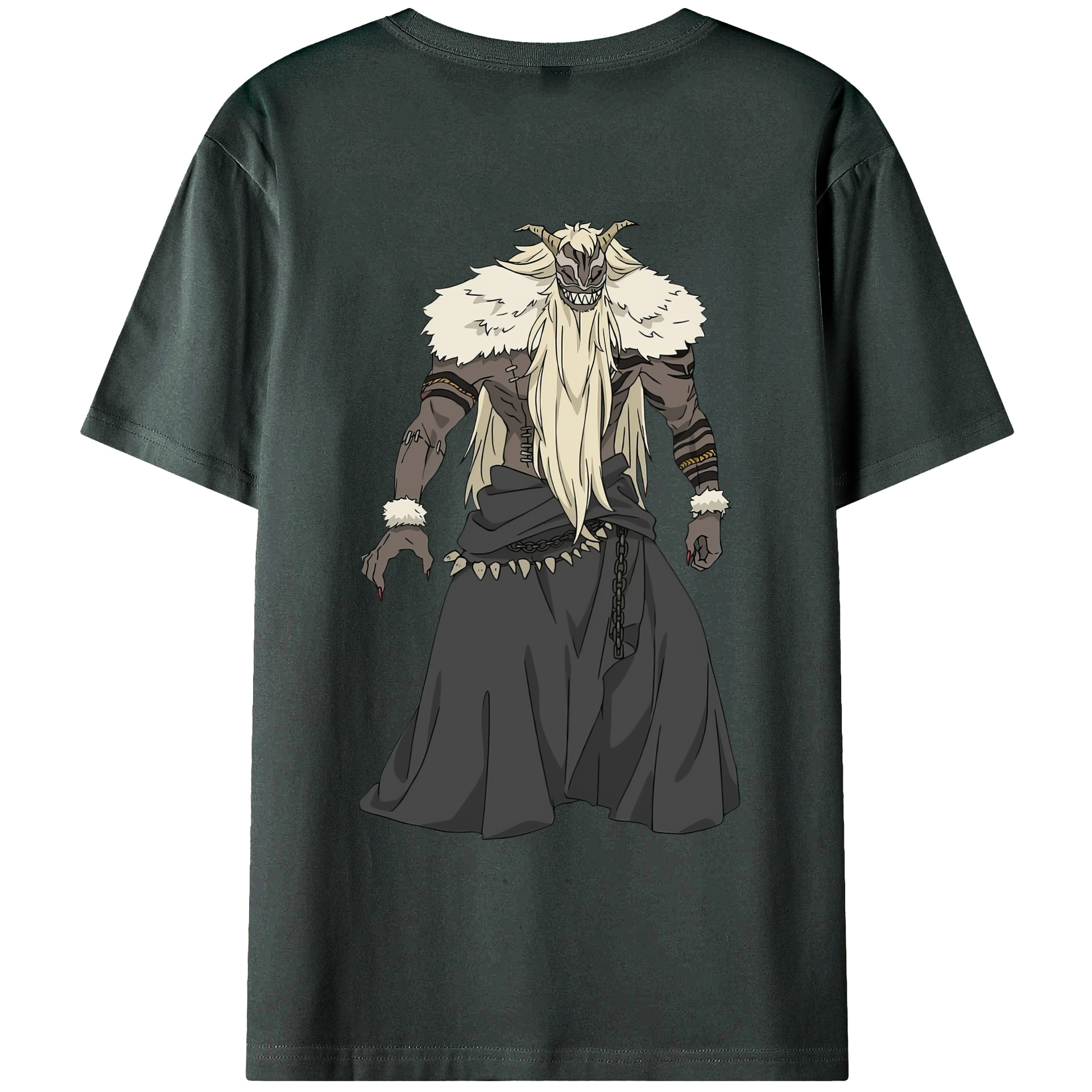 （画像用） 葬送のフリーレン Frieren 綿100％ メンズ半袖Tシャツ（バックプリント） 通気性